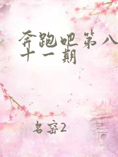 奔跑吧第八季第十一期