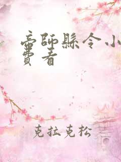 帝师县令小说免费看