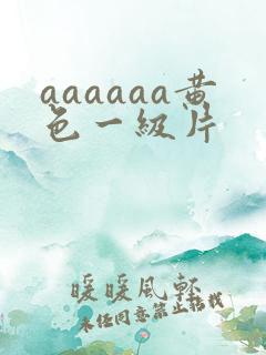 aaaaaa黄色一级片