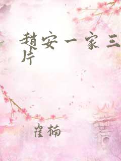 赵安一家三口照片