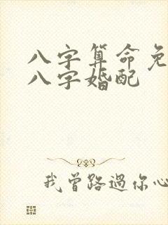 八字算命免费测八字婚配