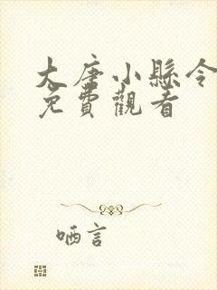 大唐小县令全集免费观看