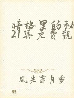 暗格里的秘密第21集免费观看