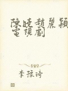 陈晓赵丽颖演的电视剧