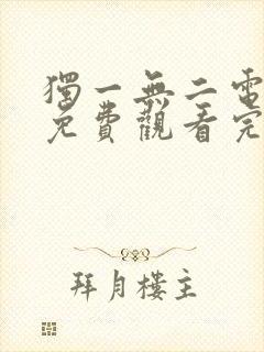 独一无二电视剧免费观看完整版高清