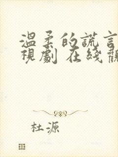 温柔的谎言 电视剧 在线观看