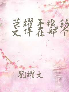 荣耀手机的微信文件在哪个文件夹