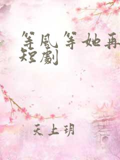 等风等她再回头短剧