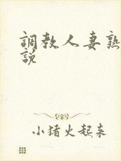 调教人妻熟妇小说