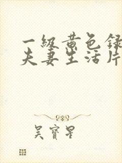 一级黄色录像片夫妻生活片