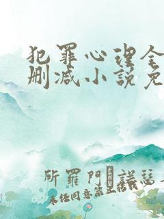 犯罪心理全文无删减小说免费阅读