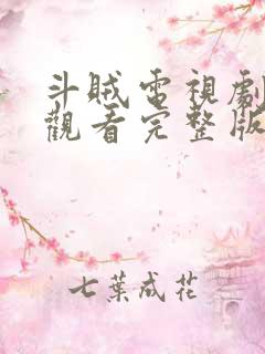 斗贼电视剧免费观看完整版高清全集