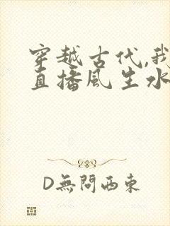 穿越古代,我靠直播风生水起小说小说