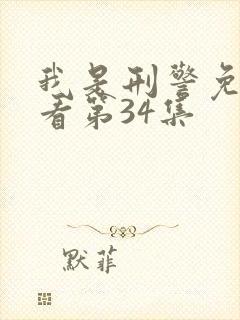 我是刑警免费观看第34集