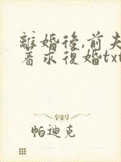 离婚后,前夫哭着求复婚txt