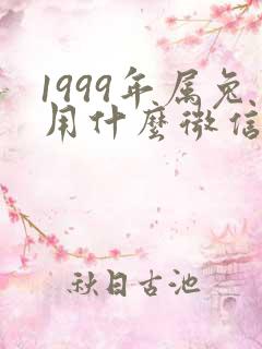 1999年属兔用什么微信头像最旺财