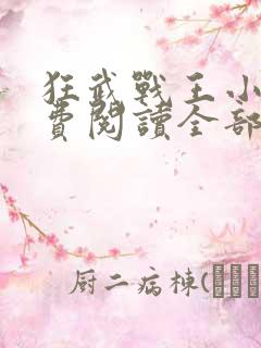 狂武战王小说免费阅读全部章节