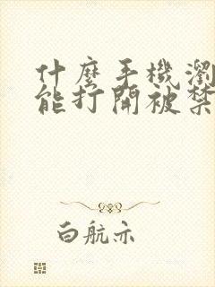 什么手机浏览器能打开被禁网站