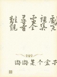 难寻电视剧免费观看全集完整版高清