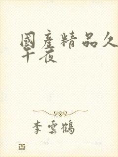 国产精品久久久午夜