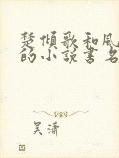 楚倾歌和风漓夜的小说书名