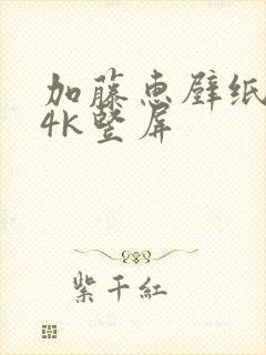 加藤惠壁纸超清4k竖屏