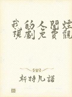 我的人间烟火电视剧免费观看41集