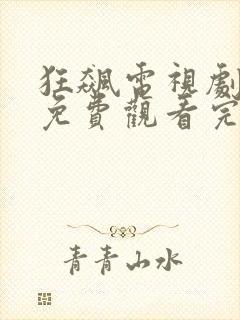 狂飙电视剧全集免费观看完整版高清