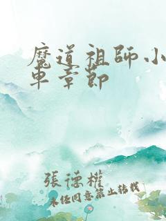 魔道祖师小说开车章节