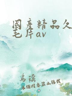 国产精品久久久毛片av