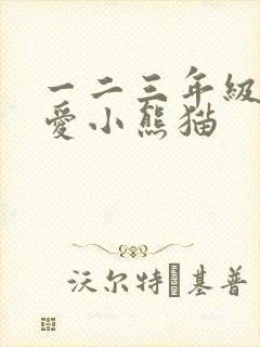 一二三年级画可爱小熊猫