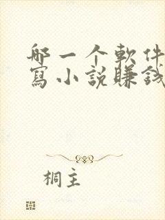 哪一个软件可以写小说赚钱