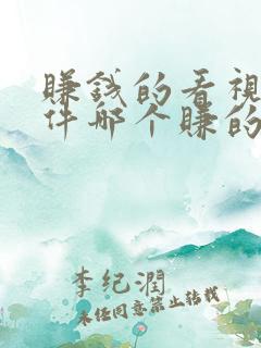 赚钱的看视频软件哪个赚的快