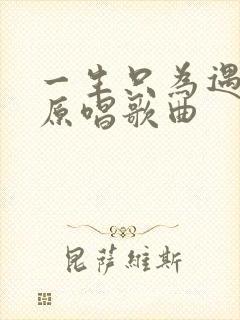 一生只为遇见你原唱歌曲
