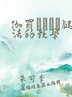 伽罗ちゃんが腿法的教学