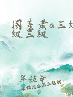 国产黄a三级三级三级