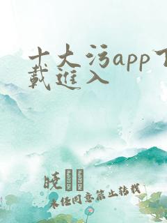 十大污app下载进入