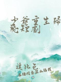 少爷重生归来秦飞短剧