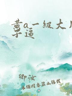 黄a一级大片奶子逼