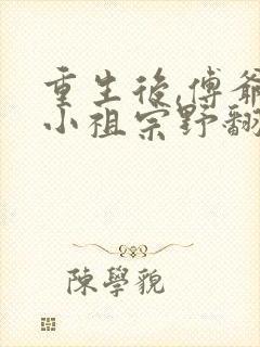 重生后,傅爷的小祖宗野翻天小说