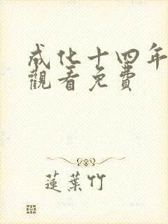 成化十四年在线观看免费