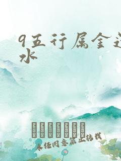 9五行属金还是水