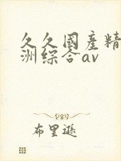 久久国产精品亚洲综合av