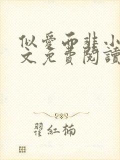 似爱而非小说全文免费阅读