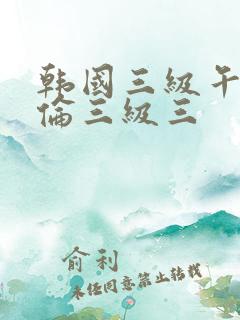 韩国三级午夜理伦三级三