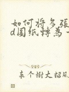 如何将多张cad图纸转为一个pdf