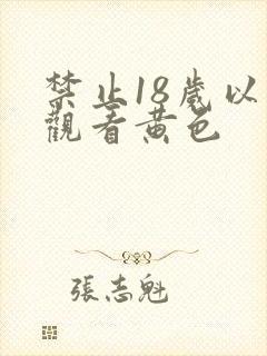 禁止18岁以下观看黄色