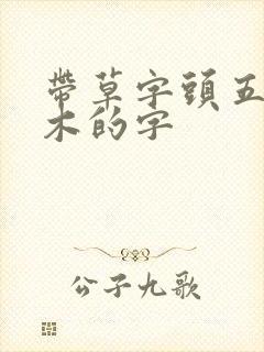 带草字头五行属木的字