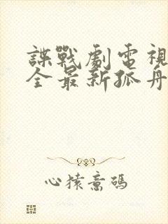 谍战剧电视剧大全最新孤舟