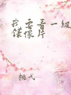 我要看一级黄色录像片